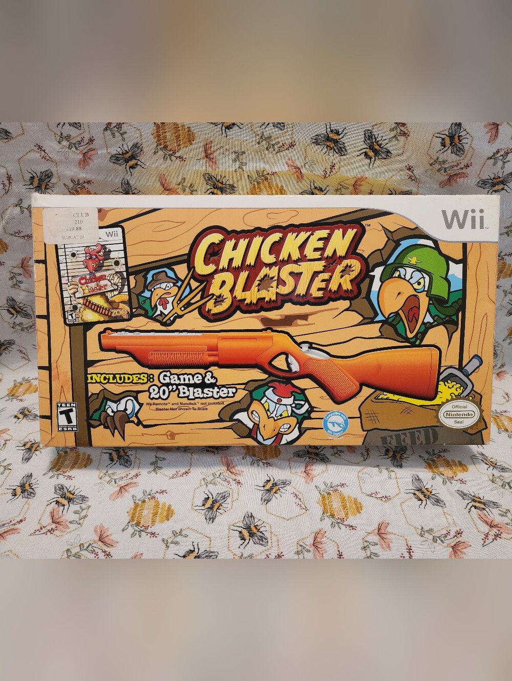 Chicken Blaster Wii Game & Orange Blaster. Brand New.